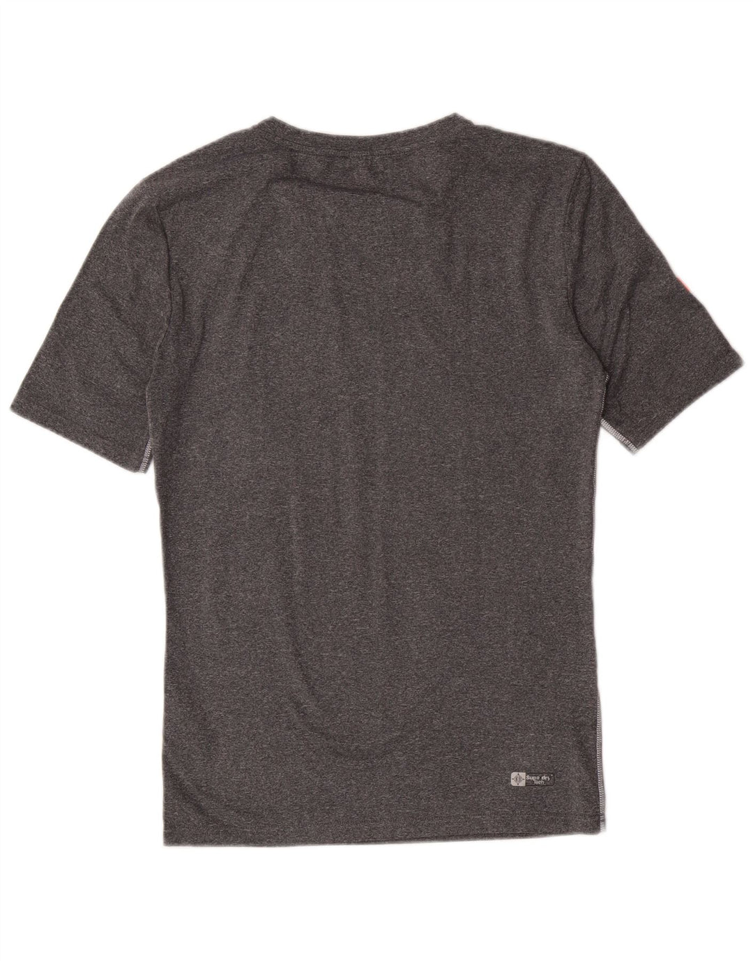 Tricou grafic Superdry pentru femei Top UK 14 mare, gri poliester cu pături