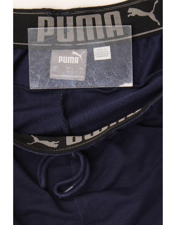 Pantaloni de trening PUMA pentru bărbați, mari bleumarin, color block