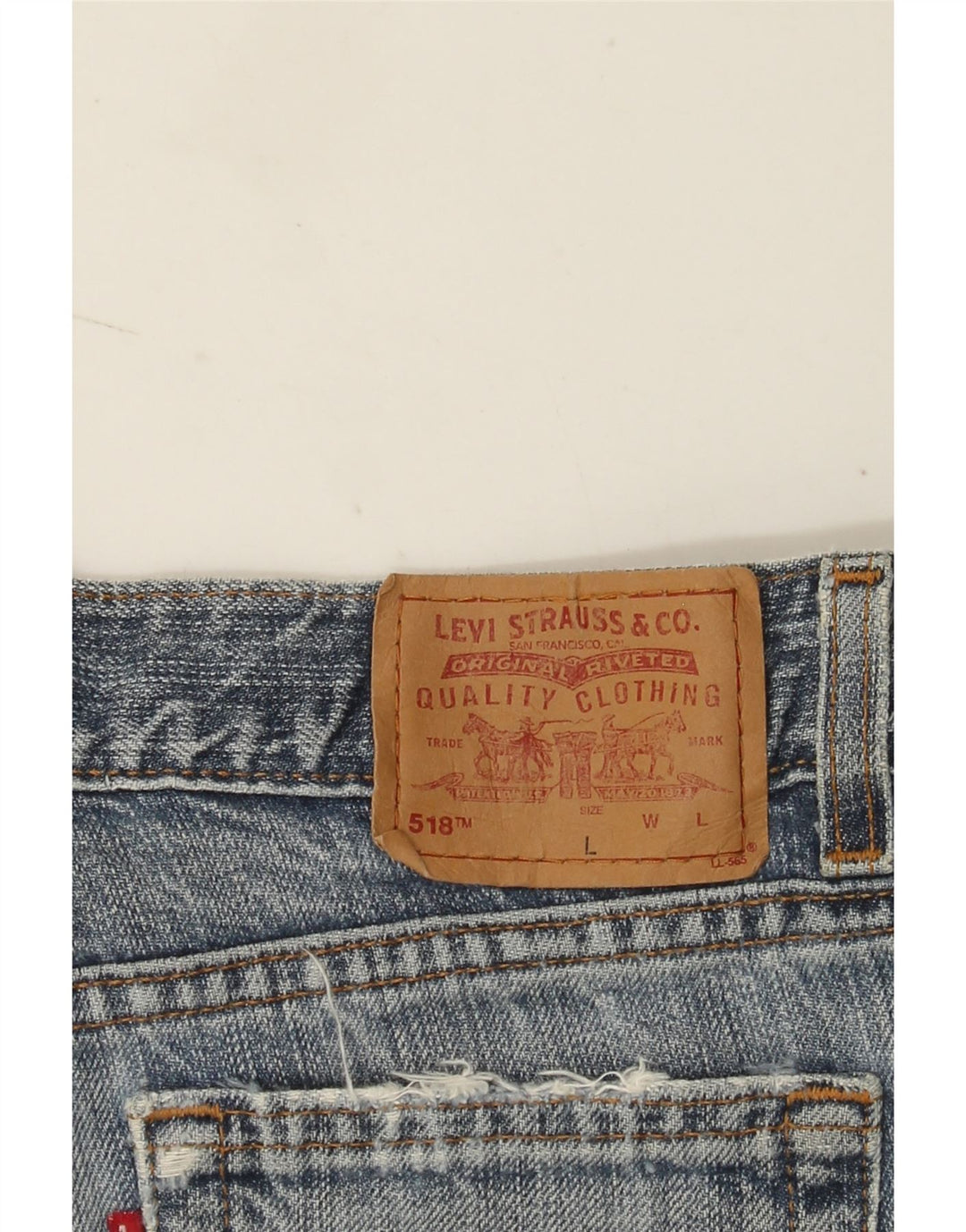 Pantaloni scurți Levi's 518 Denim W30 Medium Blue