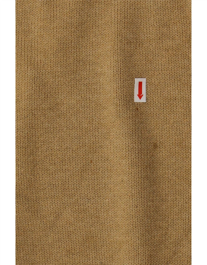 Pulover pentru bărbați TOMMY HILFIGER Pulover cu gât roșu mare, bej, bumbac