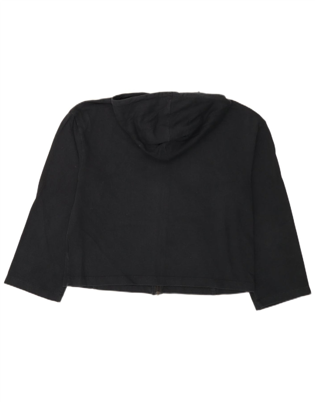 Pulover NIKE pentru femei cu fermoar, UK 12, bumbac mediu negru