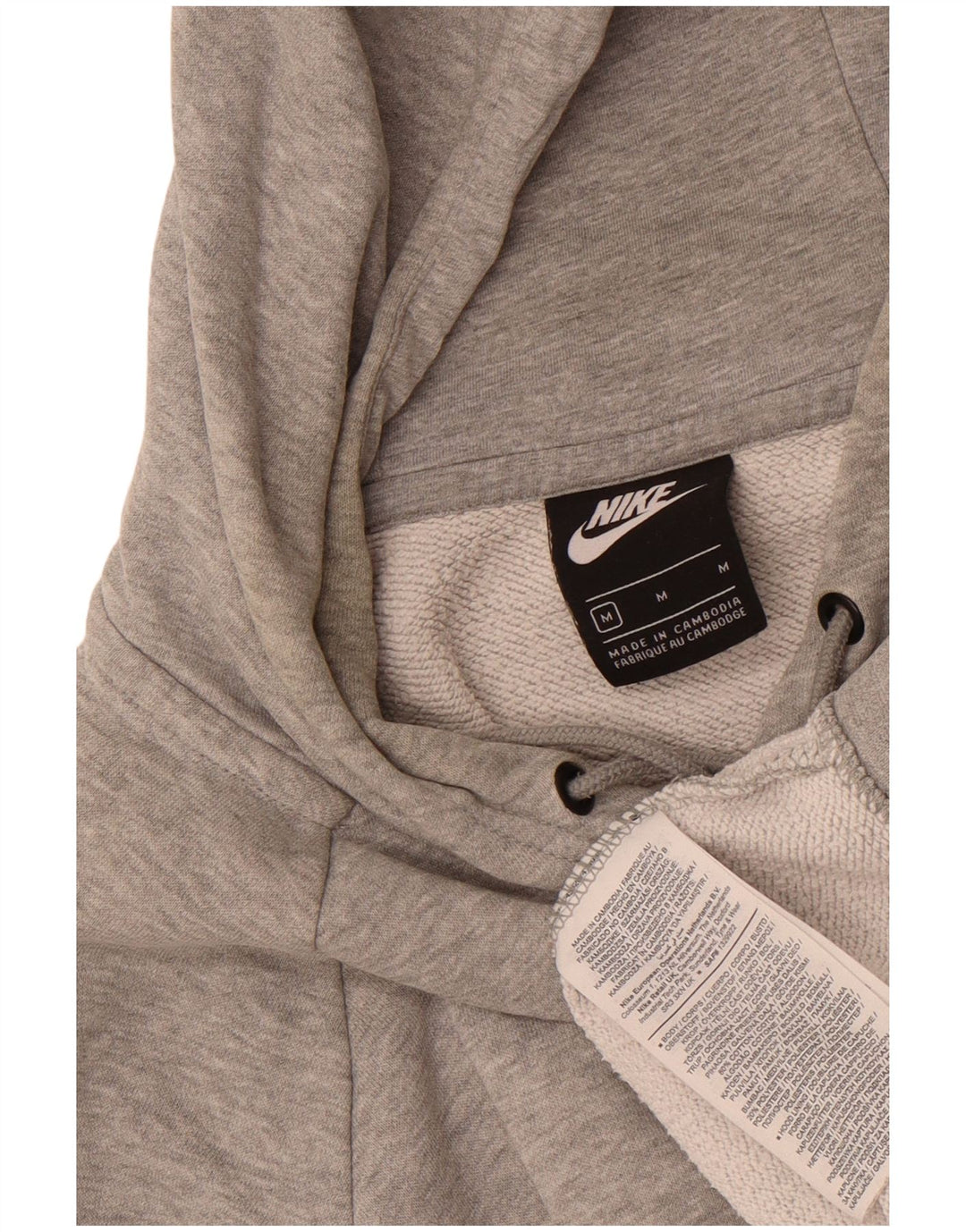Pulover Nike pentru bărbați, bumbac cu pete, gri mediu