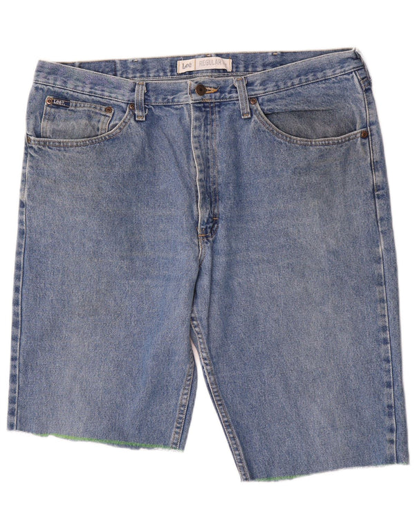 Pantaloni scurți din denim Lee pentru bărbați, cu ajustare normală, W38 XL, bumbac albastru
