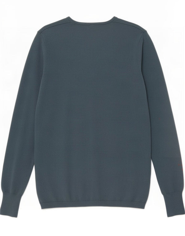 Pulover cardigan pentru femei Benetton UK 14, mare, albastru, bumbac