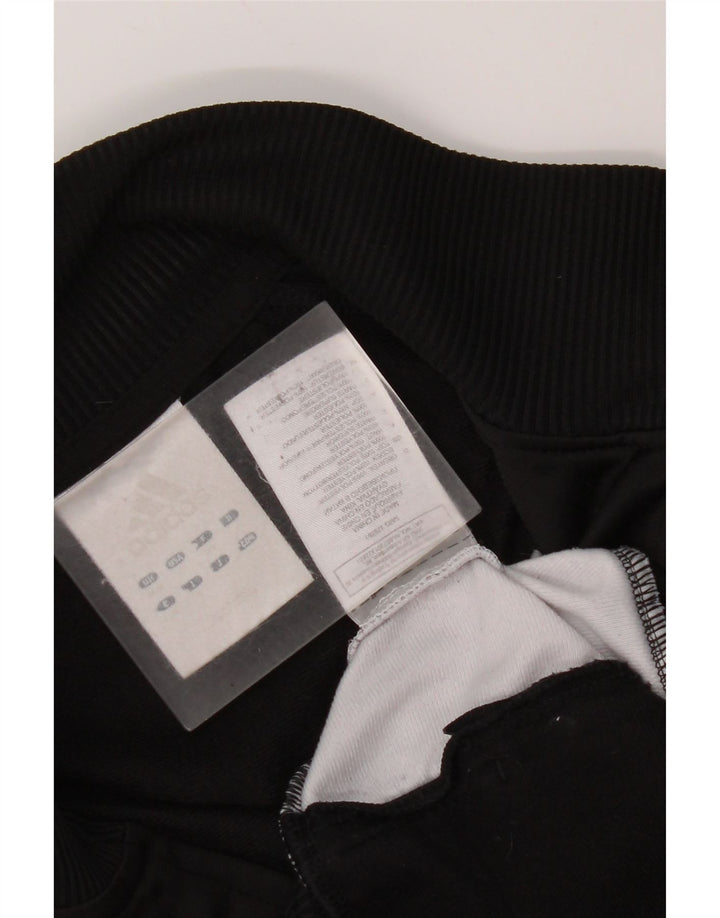 Jachetă de trening pentru bărbați Adidas, negru mediu, poliester bloc de culoare