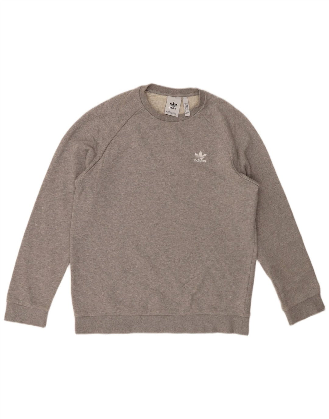 Pulover pentru bărbați ADIDAS, bumbac, gri mediu