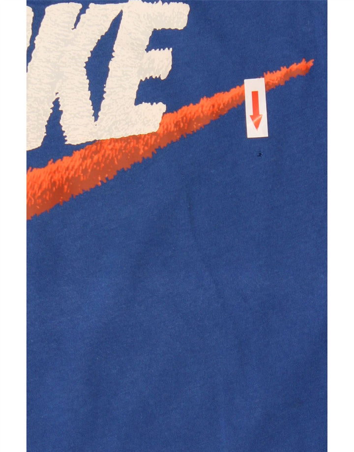 Tricou grafic Nike pentru bărbați Top mare, albastru, bumbac