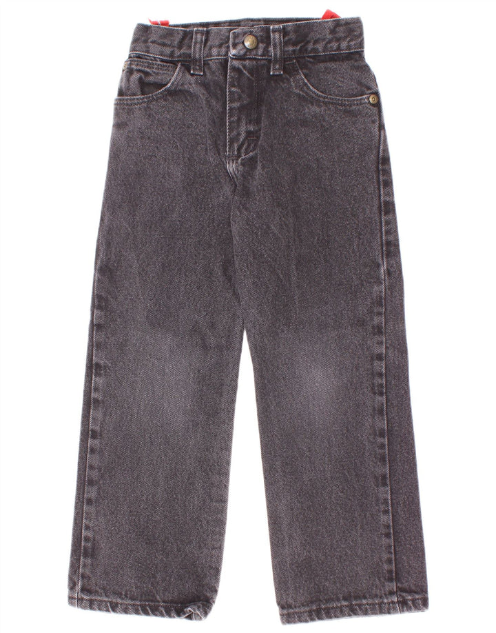 Blugi slim pentru baieti Wrangler 7-8 ani W22 L20 bumbac gri