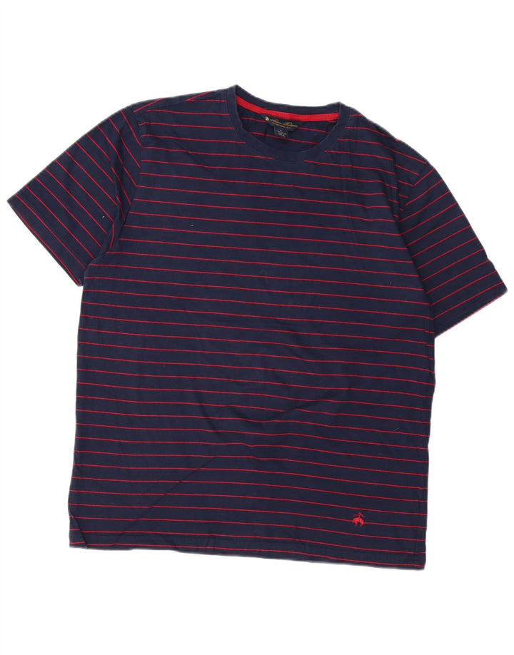 Tricou BROOKS BROTHERS pentru bărbați Top mare, bleumarin, cu dungi, bumbac