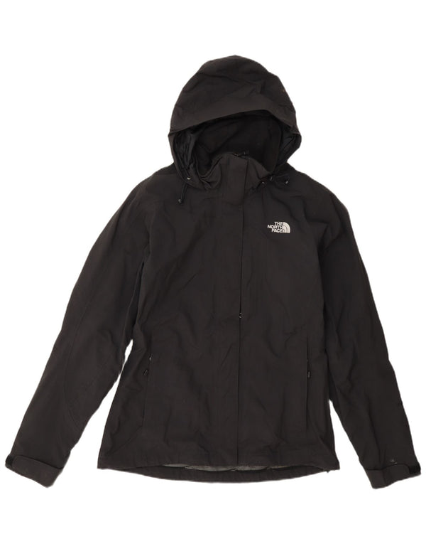 Jachetă de ploaie cu glugă The North Face pentru femei UK 10 Small Black Nylon