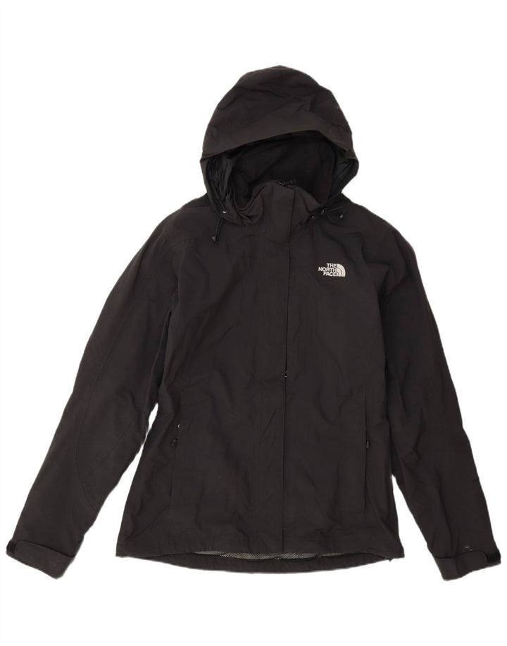 Jachetă de ploaie cu glugă The North Face pentru femei UK 10 Small Black Nylon