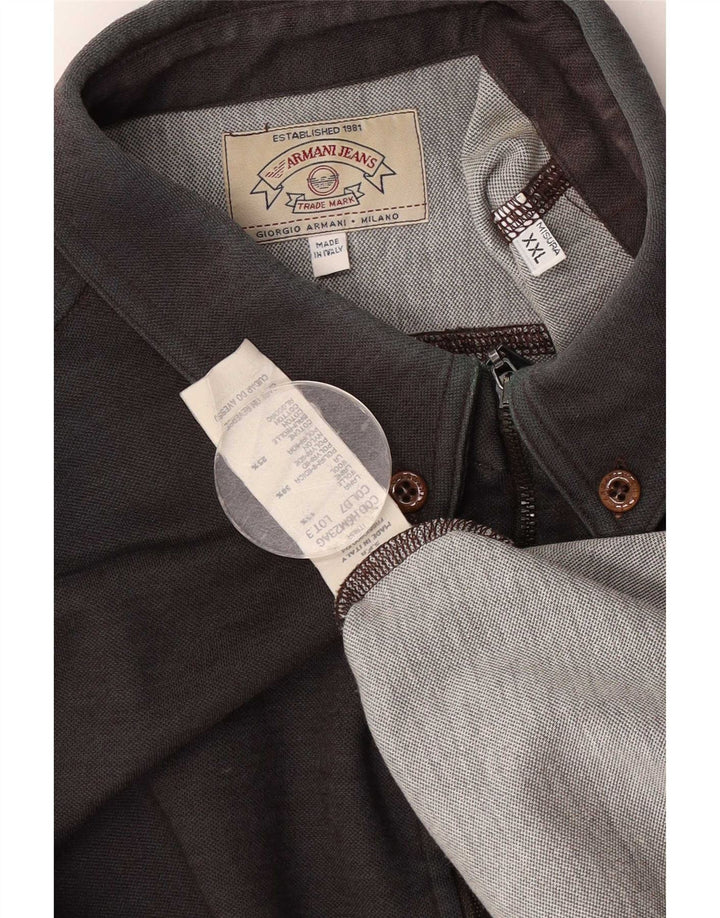 Cămașă pentru bărbați Armani Jeans 2XL Lână maro