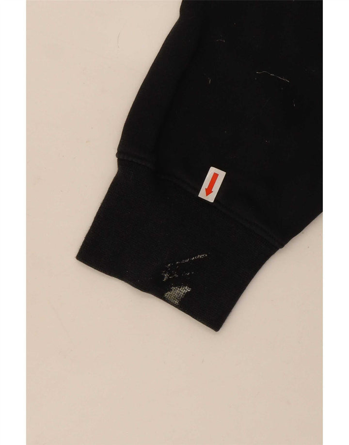 Pulover Nike pentru bărbați, bumbac mare, negru