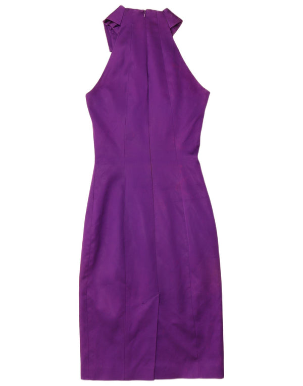 Karen Millen Rochie Halter pentru femei UK 8 Small Violet