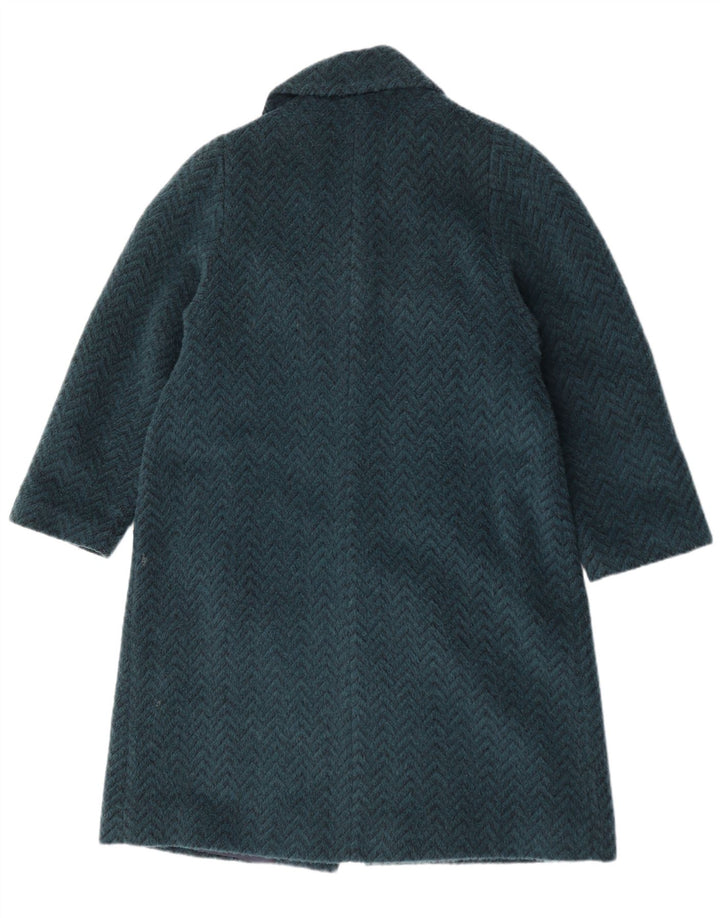 ELENA MIRO Palton pentru femei UK 18 XL Blue Chevron Lână