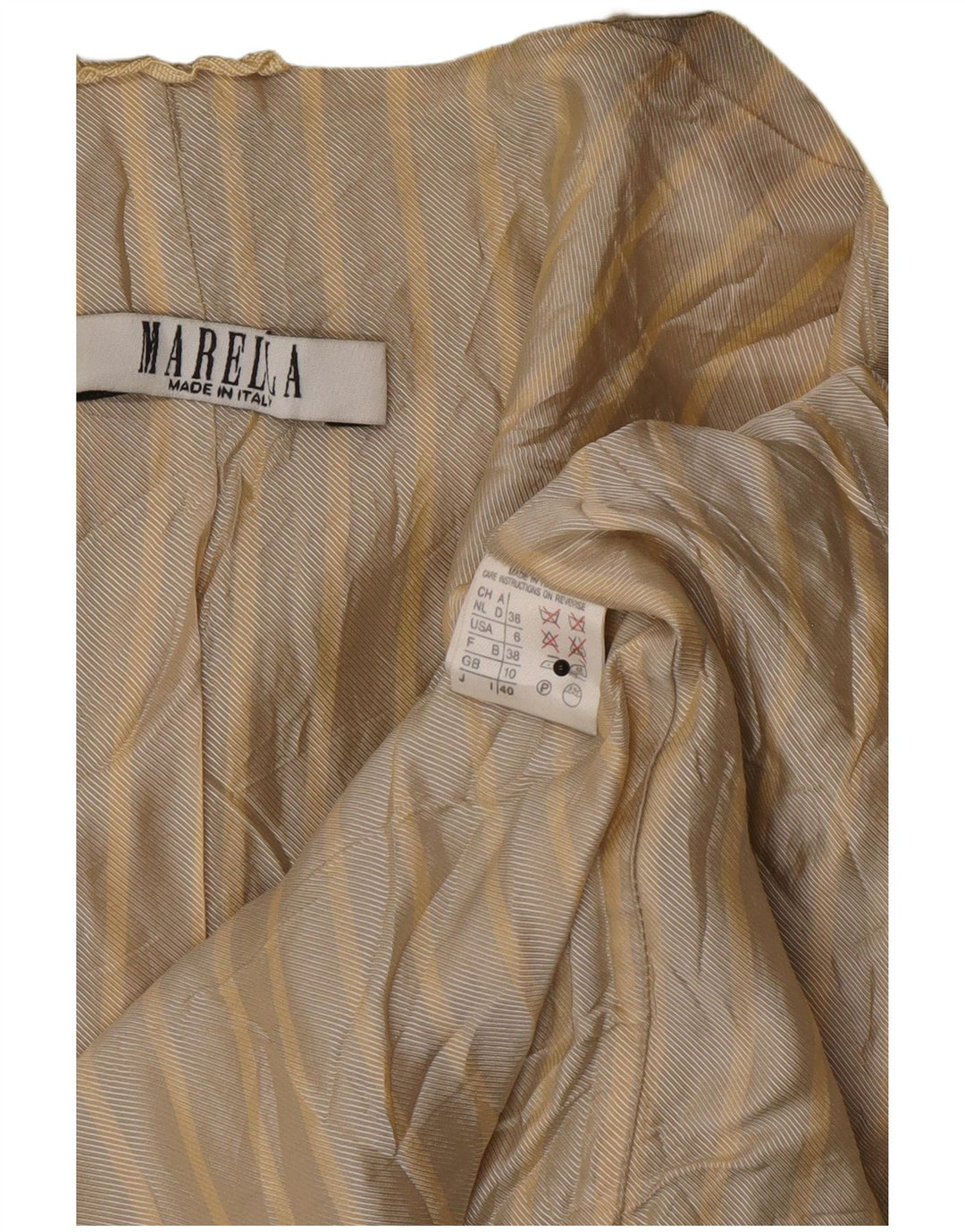 Jachetă Blazer supradimensionată cu 5 nasturi Marella pentru femei UK 10 Lână kaki mică