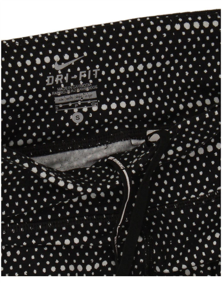 Leggings Nike Dri Fit pentru femei UK 10 Small Black Spotted