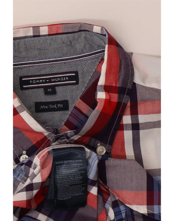 Cămașă pentru bărbați Tommy Hilfiger New York Fit, bumbac mediu cu carouri multicolore