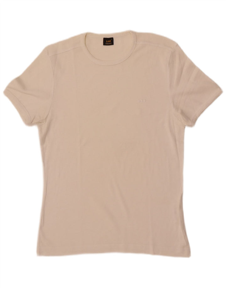 Tricou pentru femei Lee Top UK 14, mare, alb, bumbac