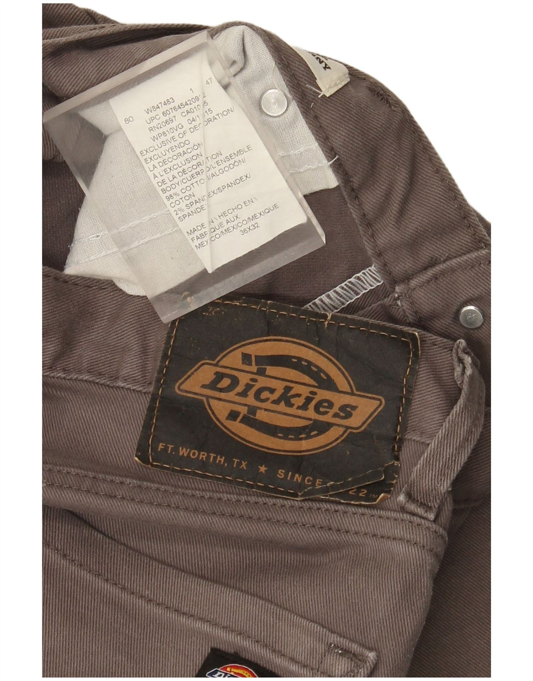 Blugi skinny pentru bărbați Dickies W36 L32 bumbac gri