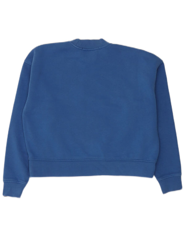 Scotch & Soda Pulover supradimensionat cu grafic pentru femei UK 10 Small Blue