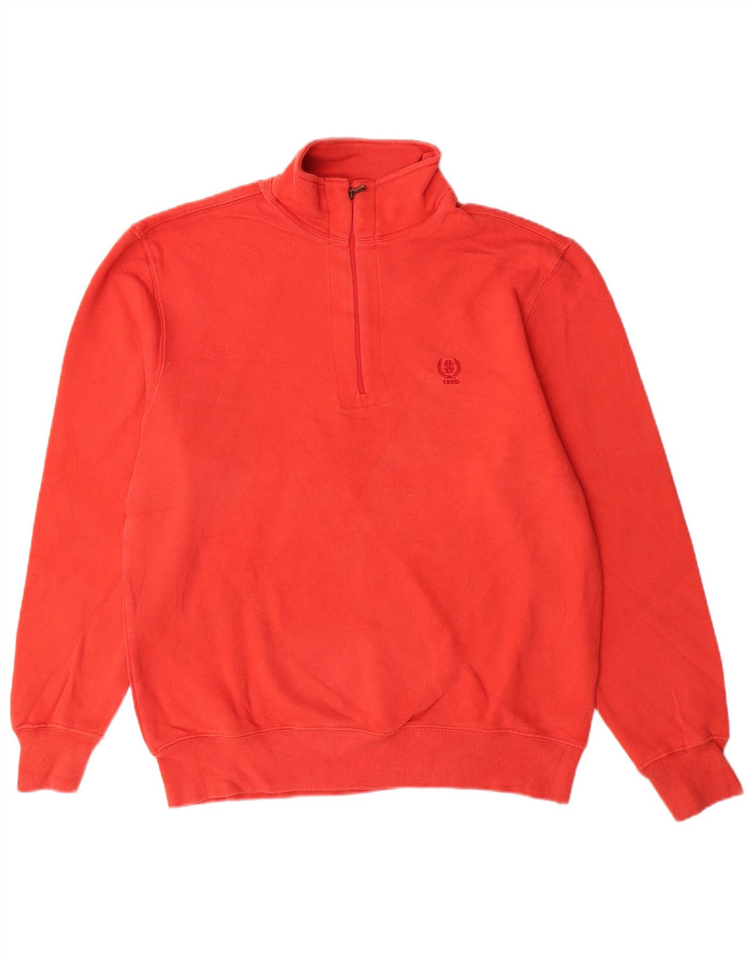 Pulover Izod pentru bărbați, cu fermoar 1/4, bumbac mic, roșu