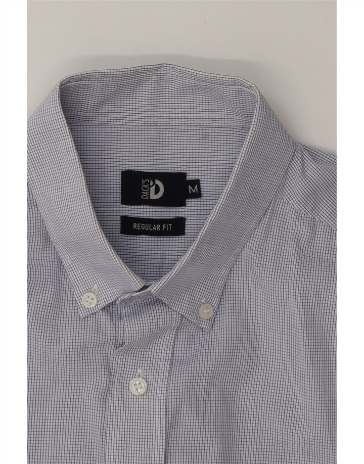 DACK'S Mens Regular Fit Shirt Medium Blue Check Cotton Vintage Dack's and Second-Hand Dack's from Messina Hembry 