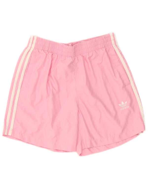 Pantaloni scurți sport Adidas pentru femei UK 12 Medium Pink
