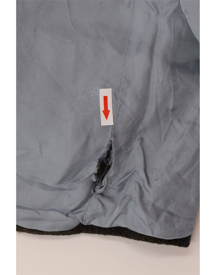 Jachetă pentru bărbați Barbour cu 2 nasturi, UK 42, lână mare, cu carouri, kaki