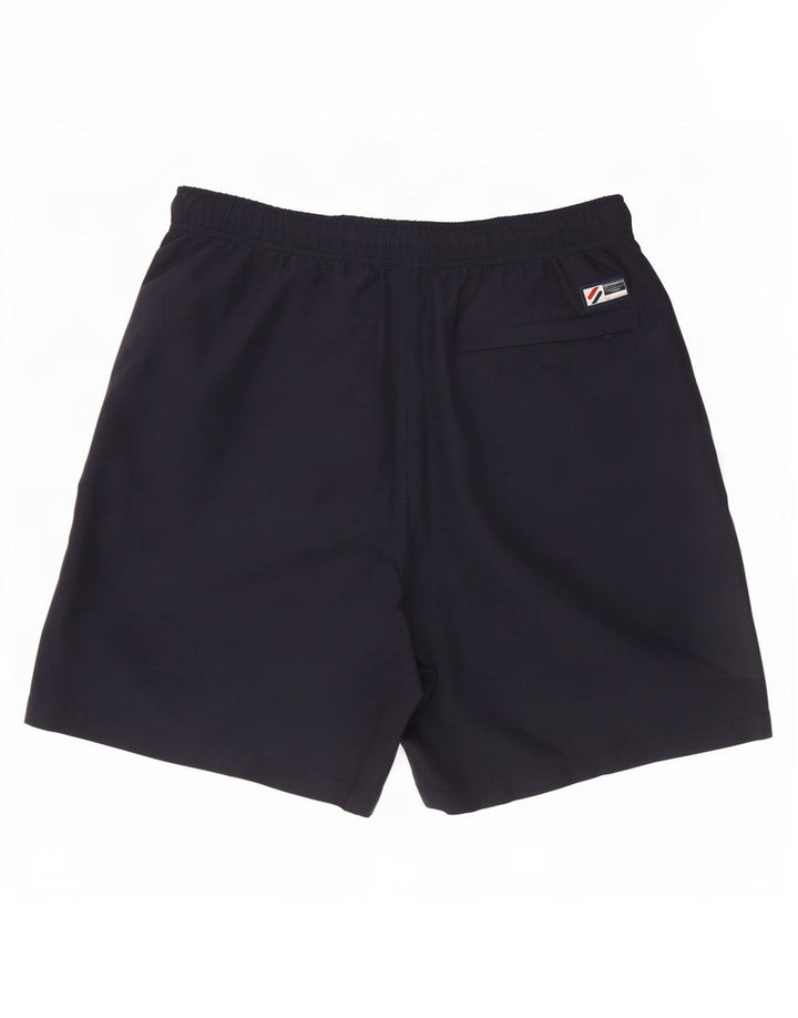 Pantaloni scurți de înot grafic Superdry pentru bărbați, poliester mici, albastru
