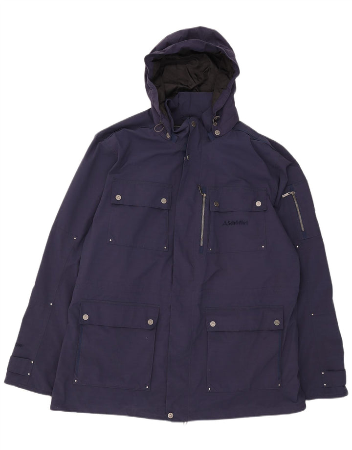 Jachetă cu glugă pentru bărbați Schoffel UK 48 4XL Bleumarin