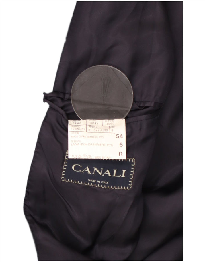 Palton pentru bărbați Canali IT 54 2XL Bleumarin Lână Clasic