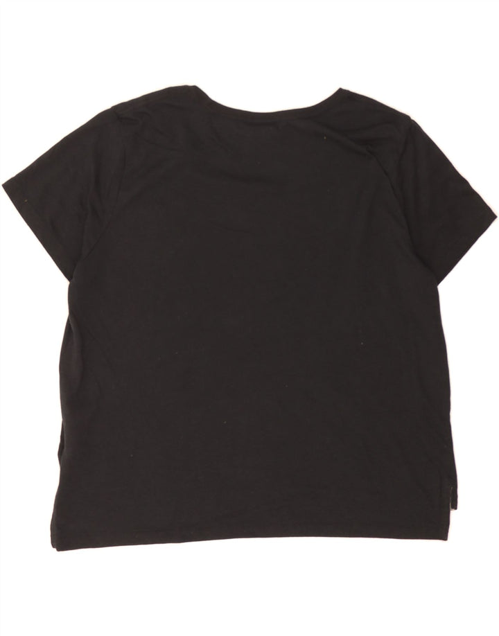 NIKE Womens Regular Graphic T-Shirt Top UK 14 Medium Black Polyester Vintage Nike and Second-Hand Nike from Messina Hembry 