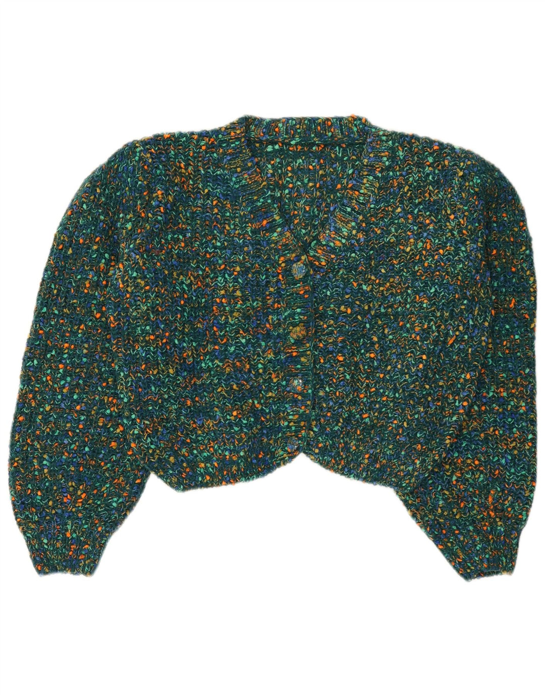 Cider Pulover Crop Cardigan pentru femei UK 16 Poliester mare cu pături verzi