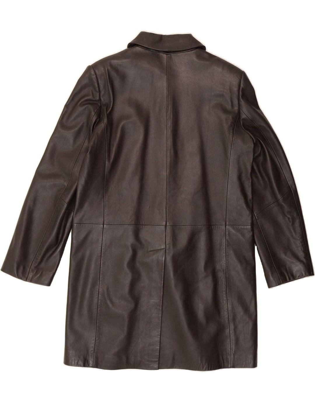 STEILMANN  Womens Leather Coat UK 14 Medium Brown Leather Vintage Steilmann and Second-Hand Steilmann from Messina Hembry 
