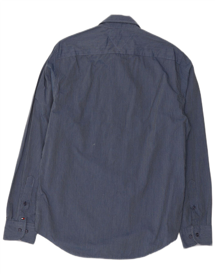 Cămașă de denim obișnuită pentru bărbați Tommy Hilfiger New York Fit, albastru mediu Gingham