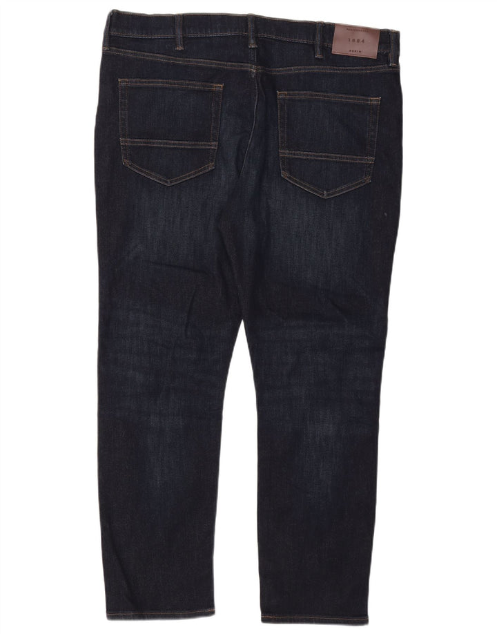 Blugi slim pentru bărbați Marks & Spencer W38 L29 bumbac bleumarin