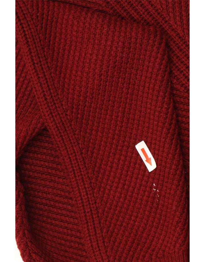 Pulover cardigan cu autograf Marks & Spencer pentru femei UK 12, viscoză roșie medie