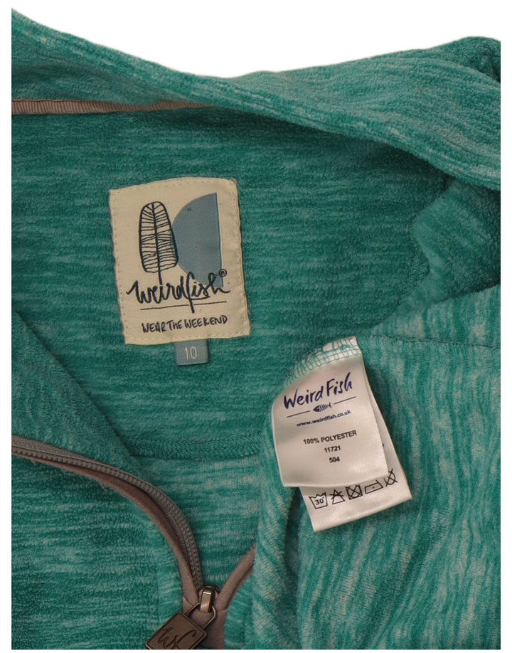 Pulover supradimensionat din lână Weird Fish pentru femei UK 10 Poliester verde mic