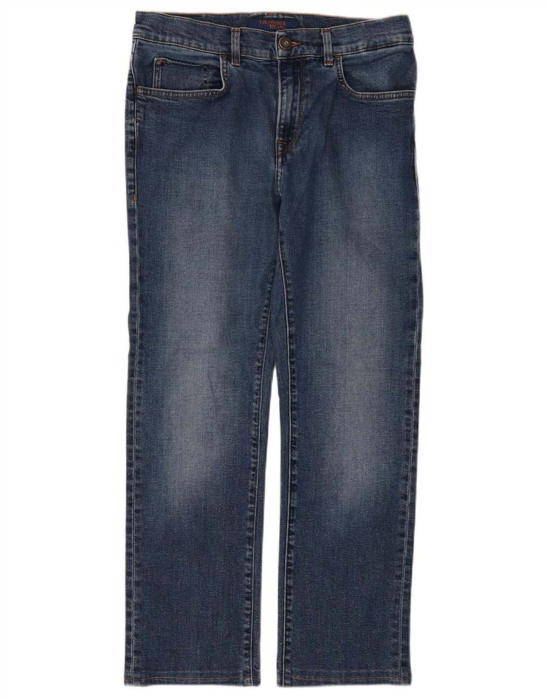 Blugi drepti TRUSSARDI pentru femei W31 L28 Albastru