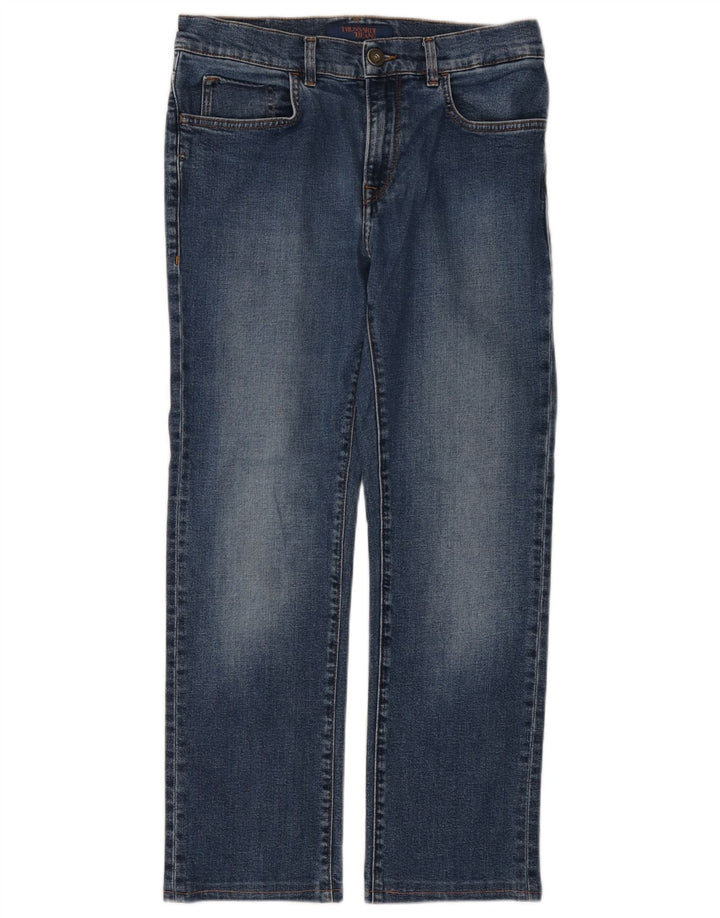 Blugi drepti TRUSSARDI pentru femei W31 L28 Albastru