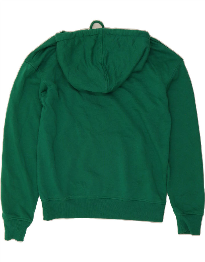 JACK & JONES Mens Graphic Hoodie Jumper Small Green Polyester Vintage Jack & Jones and Second-Hand Jack & Jones from Messina Hembry 