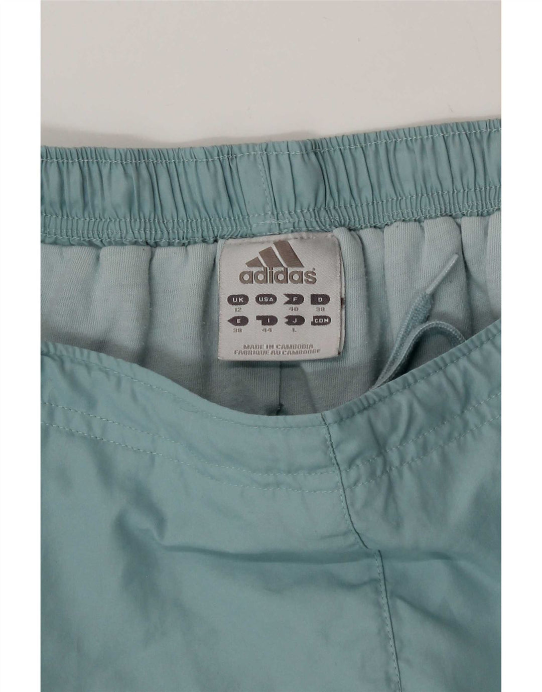 Pantaloni de vânt pentru femei Adidas UK 12 Poliester albastru mediu