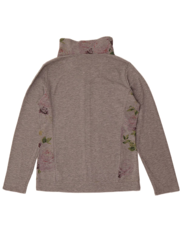 Jachetă de trening pentru femei Champion UK 14, bumbac floral, gri mediu