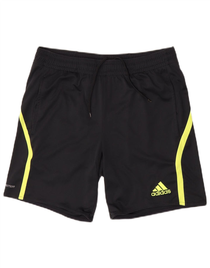 Pantaloni scurți Adidas Climalite Sport pentru bărbați, poliester negru mic