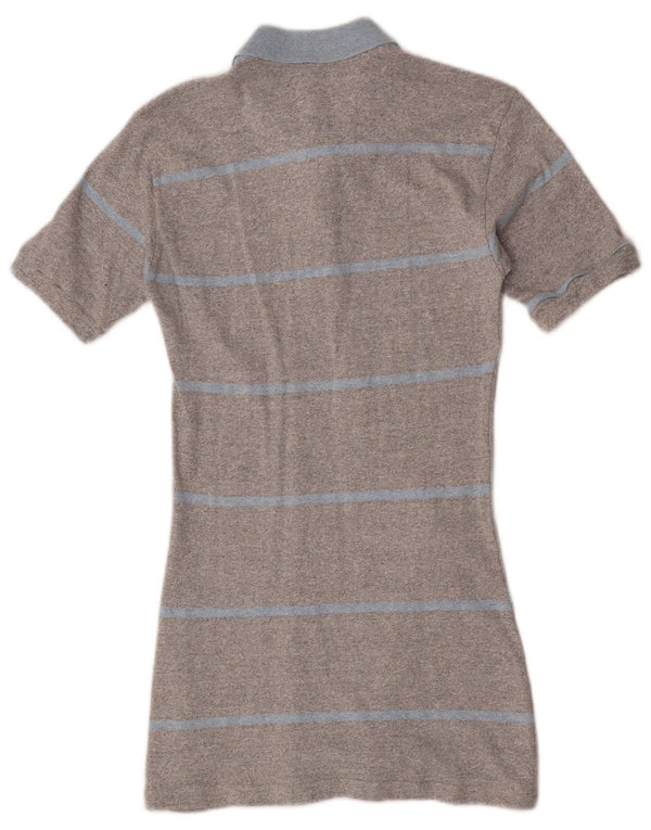 Rochie polo Champion pentru femei UK 12, bumbac cu dungi gri medii