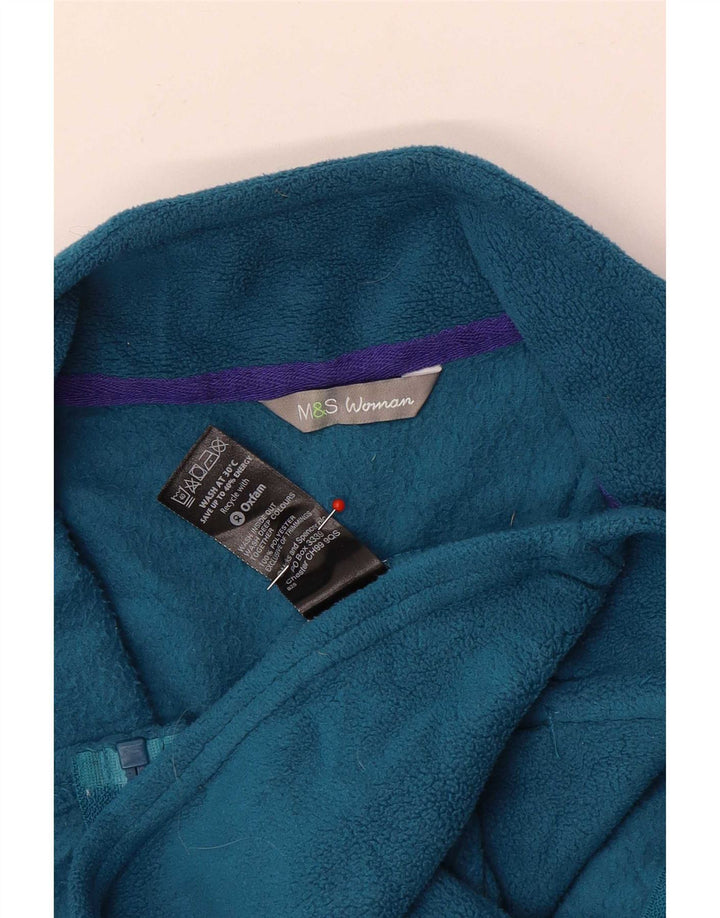 Jachetă fleece pentru femei Marks & Spencer UK 8 Small Blue Poliester