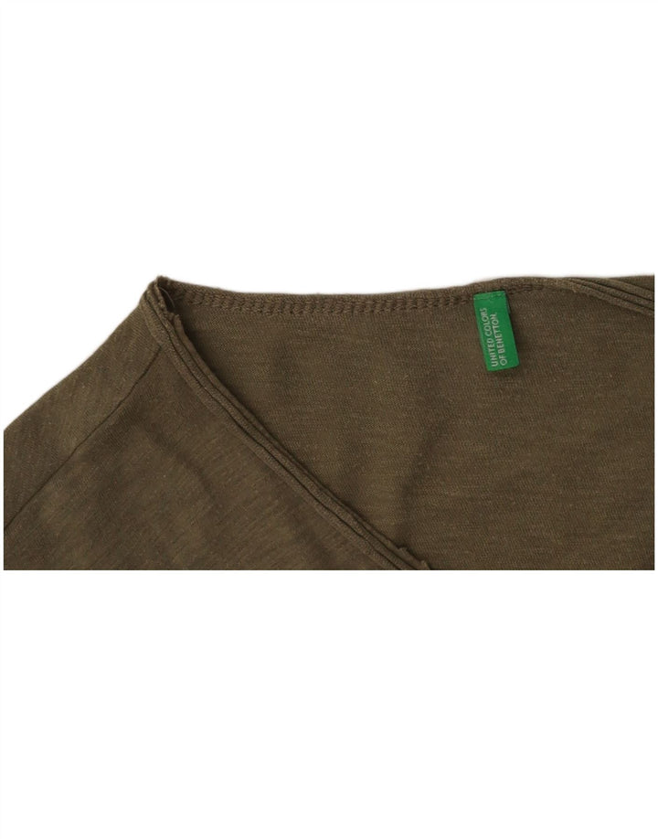 BENETTON Tricou pentru femei Top UK 16 Large Kaki