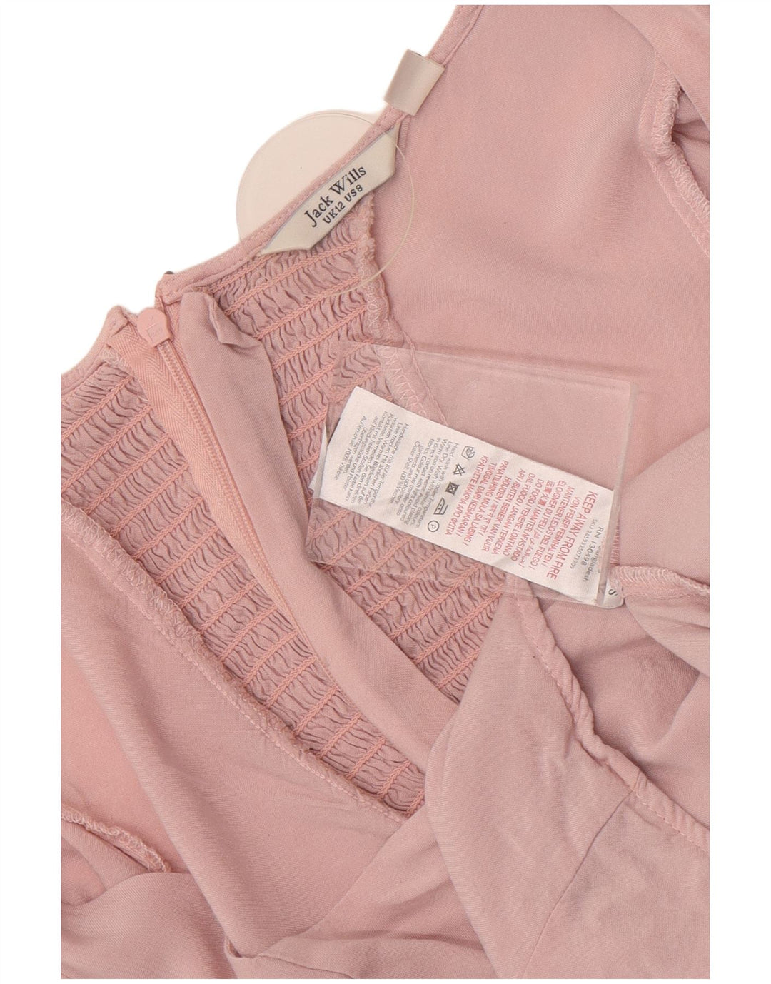 Bluză Jack Wills pentru femei Crop Top UK 12 Medium Pink Viscose