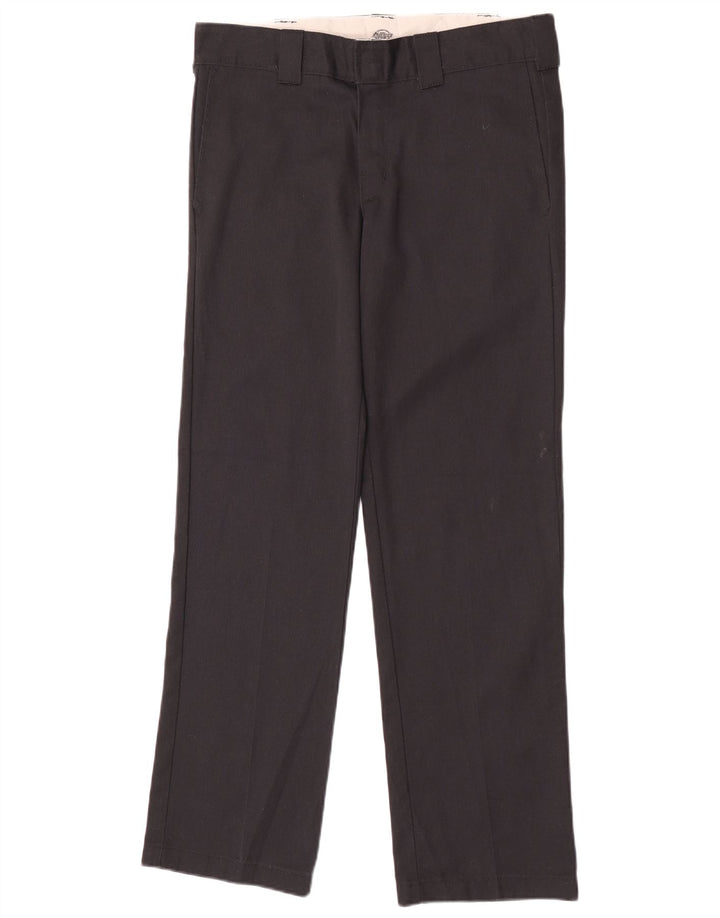 Pantaloni chino drepți pentru bărbați Dickies L31 L32 Poliester negru